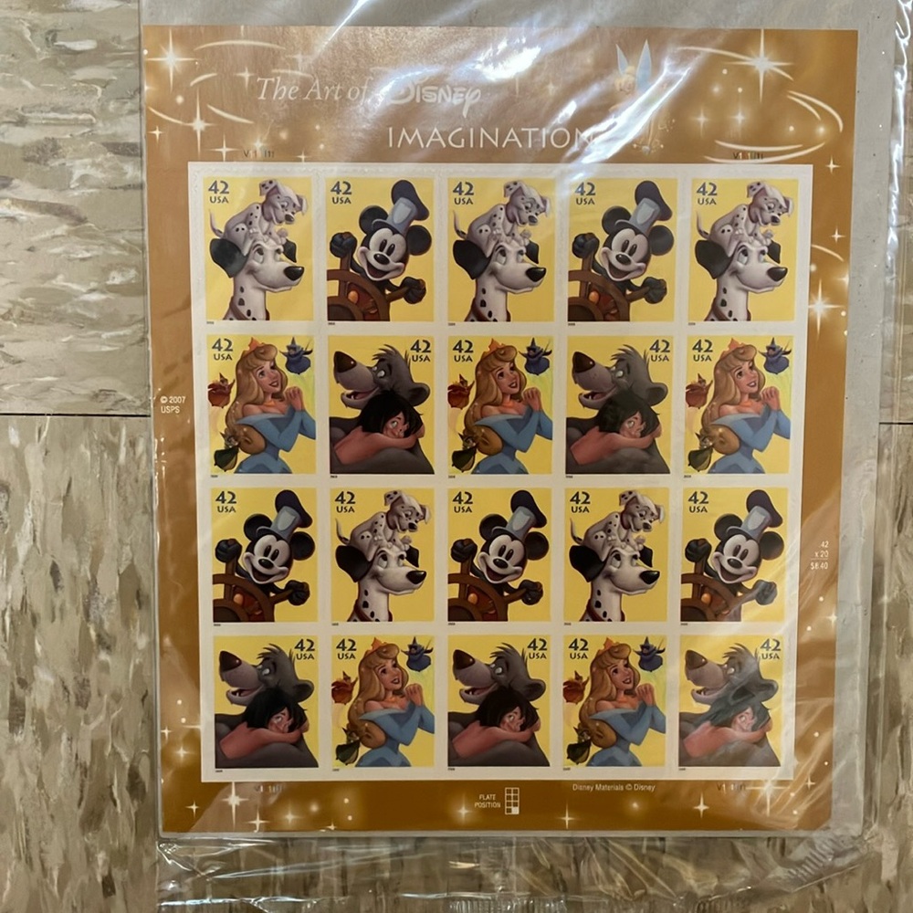 The Art of Disney collectible stamps: Imagination